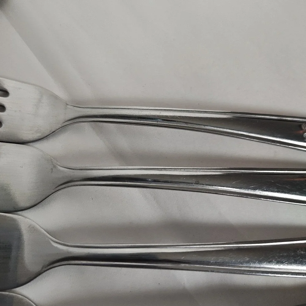 Walco Dinner Forks Stars & Stripes 6 Stainless Steel Forks Vintage Flatware